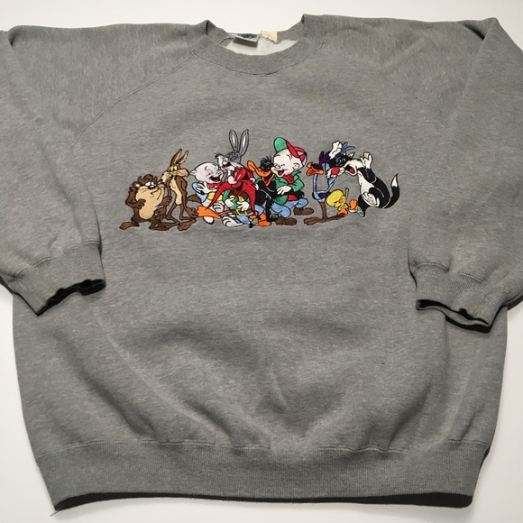 Vintage 90s Looney Tunes Crewneck L - Picture 1 of 4
